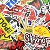 52PCS Rock and Roll Music Band Assorted Sticker Waterproof Nakalnictwo na gitarę na deskorolce Motocykl Motocyklowy