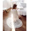 2019 Fashion Lace White Wedding Robes Underkläder Dreams Bridal Sleepwear Nightgown Oversize Chemise de Niti