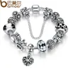 Gioielli in argento Charms Bracciale Braccialetti catena con Queen Crown Beads Bracciale per donna VENDITA