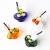 25mm OD Universal Colored Glass UFO Carb Cap dome for Quartz banger Nails glass water pipes dab oil rigs glass bong smoke accessory