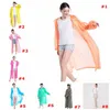 Eva Raincoats Non-Endosable Tjockad Solid Rain Coat E-Friendly Vattentät Raincoat Outdoor Travel Long Rainwear LJJA3831