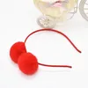 Bebek Pom pom top Saç çember Hairband Aksesuarları Kız pompons Baş hoop saç bantlarında tavşan kulakları Flokulus saç bantları Şapkalar FG110