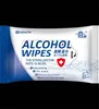 Toalhetes desinfectantes 75% toalhetes com álcool anti-séptico portátil toalhetes húmidos exterior portátil 10 folhas / saco antibacteriana desinfectante Wipe