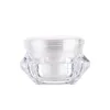 5g 10g 15g 20g 30g forma de diamante máscara garrafas acrílicas creme frasco para amostra embalagem recipiente cosmético f2017796
