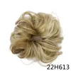 Oubeca syntetiska flexibla hårbullar toppknut lockigt krossande chignon elastiska röriga vågiga scrunchies wrap för hästsvansförlängningar för 5883874