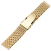 Black Silver Gold 18mm 20mm 22mm 24mm Watch Band Mesh Stainless Steel Strap Wristband Bangle Replacement Armband Spring Bars258V