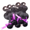 4PCS / Parti 6A Peruvian Virgin Hair Body Wave 100% Peruvian Human Hair Weave Buntar Naturfärg Peruansk kroppsvåg Obehandlat Human Hair