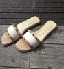 Hot Sale Luxury Designer Tofflor Sandal Kvinnor Sommar Skriv ut Läder Upscale Plain Sandals Novelty Slippers Beach Casual Shoes Flip Flops