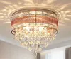 LEDシンプルなヨーロッパのクリスタルライトの円形の天井のランプが寝室のシンプルなクリエイティブなRes Myのマスターライト