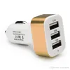 Triplo USB Universal Car carregador adaptador USB Socket 3 Port Carcharger 2 1A 2A 1A para iPhone Samsung Venda