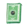 Ramadan Portable Waterproof Muslim Prayer Mat Mattmatta med kompass Retro -mönster Islamisk semesterdekoration Presentficka