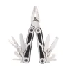 TRABALHO 15 em 1 multi plier aço inoxidável multitool fio stripper ferramenta ferramenta faca cortador de cabo