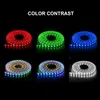 WS2812B بشكل فردي قابلة للمرنة LED Strip Color IP30/IP65 طلاء السيليكون مقاوم للماء DC5V أبيض/أسود PCB