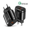 QC3.0 Hızlı Şarj Duvar Şarj AB ABD Tak 5 V 3A 9 V 2A Adaptörü Samsung Tablet PC MP3 Için