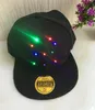 Koncert LED kapelusz pokaz sceniczny świecące czapki z daszkiem DJ KTV Bar świecący kapelusz na imprezę hip-hop bieganie polowanie jogging regulowany czarny sprzyja