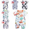 Baby Rompers Onesies Summer Cotton Rompers Boys Girls ins Cartoon Short-sleeved Jumpsuit Outfit Newborn Rompers KKA6904