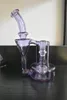 Smoking pipe glass drilling machine purple CFL, tornado effect, 14 mm joint, price concessions are welcome to buy