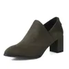 2019 grote maat 48 elegante kantoor dame booties vrouwen schoenen vierkant hakken beknopte casual lente schoenen vrouw hoge hakken