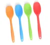 Flexible Résistant À La Chaleur Intégrer Poignée Silicone Cuillère Multifonction Scoop Grattoir Spatule Crème Glacée Pelle À Gâteau Cuisine Outil SN4287