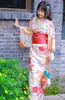 Горячая продажа Японская одежда женщин Оригинальное платье Стандарт Традиционные Кимоно Танцевальные костюмы One Size Вишневый красоты Кимоно Robe