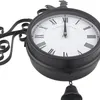 Relógios de parede Relógio da estação de jardim ao ar livre Cockerel Vintage retro decoração de casa1