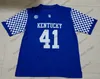 Personnalisé Kentucky Wildcats # 41 Josh Allen 9 Davonte Robinson 10 Asim Rose 26 Benny Snell Jr. Bleu Noir Blanc Hommes Jeunesse Jersey 4XL