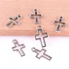 23364 200 Stück tibetisches Silber Kreuz Halskette Anhänger DIY Armband Ohrringe Haarnadel Schmuck Zubehör Metall Handy Dekoration Anhänger