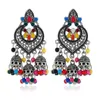 Wholesale-8 colors boho luxury designer earrings women jewelry with crystal and ceramic model no. NE1119