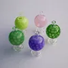 New Color Heady Glass Bubble Carb Caps Colored Quartz Banger Ball Glass Bubble Carb Caps Smoking Accessories For Oil Rigs XL-SA02