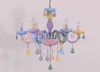 Crystal Modern Pendant Lights Macaron Color Ceiling Lamps Children's Room Kids Creative Fantasy Luminaire Hanging Light Fixture MYY