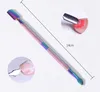 Rainbow Nail Manicure Tools Stainless Steel Dead Skin Remover Nail File Manicure Cutter Spoon Cuticle Pusher Clipper Nail Art Tool HHA-376