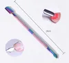 Rainbow Narzędzia Manicure Narzędzia Ze Stali Nierdzewnej Niereaktywne Remover Pilnik Na Pilnik Manicure Cutter Spoon Cutle Clipper Nail Art Tool HHA-376