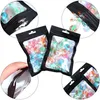 100pcs/lot Self Sealing Sample Storage Bag Smell Proof Food Pouch Resealable Plastic Aluminum Foil Pouches Bags