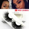 100% Real Mink Hair Lashes 25mm-30mm 5D Mink Eyelashes Soft Natural Thick Cross Handmade Long Dramatic 3D False Eyelash with Packaging Box