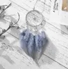 Mini Dream Catcher Hollow Wind Chimes Auto Opknoping Decoratie Handgemaakte met Feather Kant Dreamcatcher Bead Party Ornament GA720