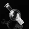 Smoking Accessories Sprinning Carb Cap glass bubble For 25mm 30mm quartz bangers Flat Top Bottom Gavel Banger bucket water pipe