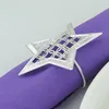 Decor Star Table Napkin Rings Hollow Out Metal Napkin Rings Birthdays Weddings Rings Dinner Party Decoration Napkin Buckle BH3170 TQQ