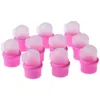 Round Nail Soak Soakers Polish Remover DIY Wearable Acrylic Nail Art UV Gel Cap Tip Wrap Nail Tool