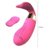 Vibrador usable del consolador de la calefacción para las mujeres Bragas de control remoto Juguetes sexuales Estimulador del clítoris Correa invisible sin tirantes en el consolador T191031