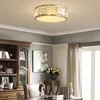 Copper LED Crystal taklampa lyxigt gyllene vardagsrumsdekorationslampa dia.45cm 4 x e14 romantiskt bröllop modernt sovrum lätt barnlampa