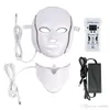 7 Colors Lights LED Therapy face Beauty Machine LED Facial Neck Mask With Microcurrent For Skin Whitening Firmming Device