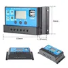 10A 20A 30A Solar Charger Controller Solar Panel Battery Intelligent Regulator with LCD Dual USB Port Display 12V 24V253o