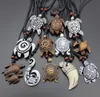 Selling 12pcs Imitation Yak Bone Carving Lucky Surfing Turtles Pendant Adjustable Cord Necklace Amulet Gift MN3292174731