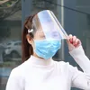 In Stock Protective Mask Adult Dustproof Cover Face Shield Transparent Full Face Masks Anti Dust Respirator Free Ship Elastic Mascherine