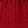 Bébé Bonnet En Tricot Double Boule De Cheveux Pompon Haricots Twisted Crochet Cap 5 Couleur Hiver Chaud Bébé Enfant Garçon Garçon Fille Cap M825