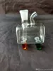 Accessoires de bangs en verre de narguilé de petite boîte transparente, Pipes à fumer en verre colorées mini multi-couleurs Pipes à main Meilleur verre de cuillère
