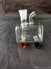 Accesorios de bongs de vidrio de cachimba de caja pequeña transparente, pipas de vidrio para fumar, mini pipas de mano multicolores coloridas, la mejor cuchara de vidrio