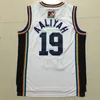 NCAA College 19 Aaliyah Bricklayers Jersey Men 1996 MTV Rock N Jock قمصان كرة السلة Aaliyah موحدة اللون الأبيض شحن مجاني