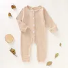 Baby Kläder Barn Långärmad Rompers Infant Bomull Artikel Pit Jumpsuits Vår Höst Onesies Nyfödda Boutique Kläder Playsuits BYP706