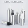 30ml 50ml 100ml 250ml Aluminium Tom Atomizer Refillerbar Parfym Rese Sprayflaska med vitare / Svart Spray Cap